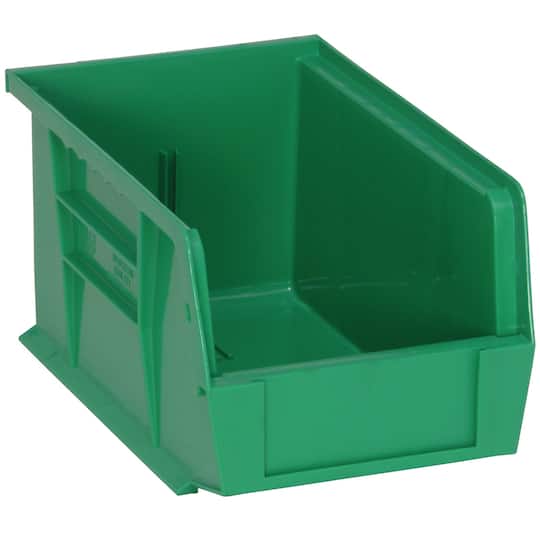 Quantum Food Service QUS221 GN Stack & Hang Shelf Bin - 9 1/4 x 6, Green, Case of 12